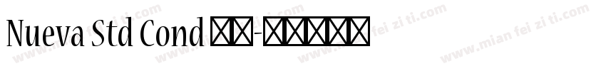 Nueva Std Cond 粗体字体转换